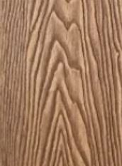 Close-up of polished brown wood grain with dramatic dark wavy patterns