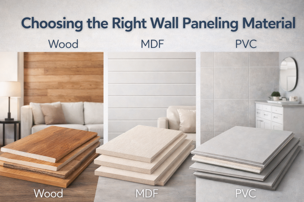 Wall Paneling Material Guide: Wood, MDF or PVC?